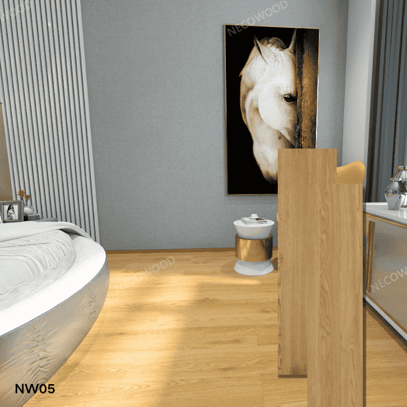 Hotel Design Scratch Resistant Spc Floor