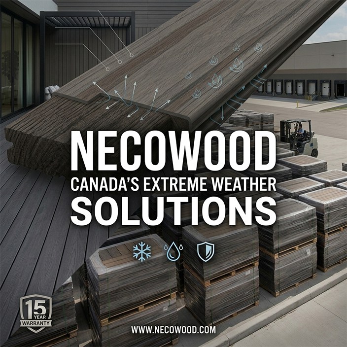 Conquering the Arctic Blast: How Necowood® Defines the New Standard for Canadian WPC Infrastructure