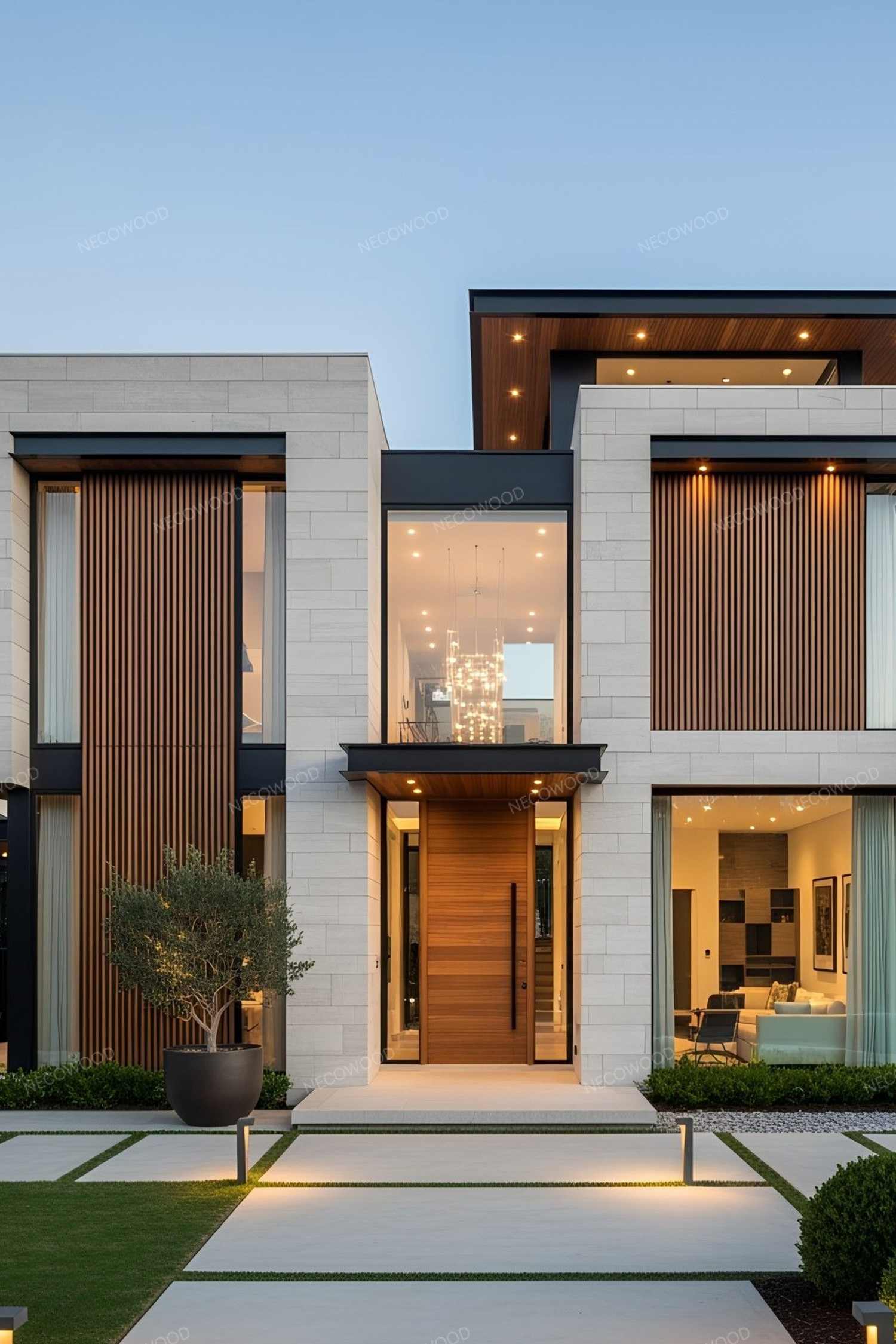 Beyond Aesthetics: Redefining High-Span Facades with Necowood’s 2026 Steel-Reinforced Batten Systems