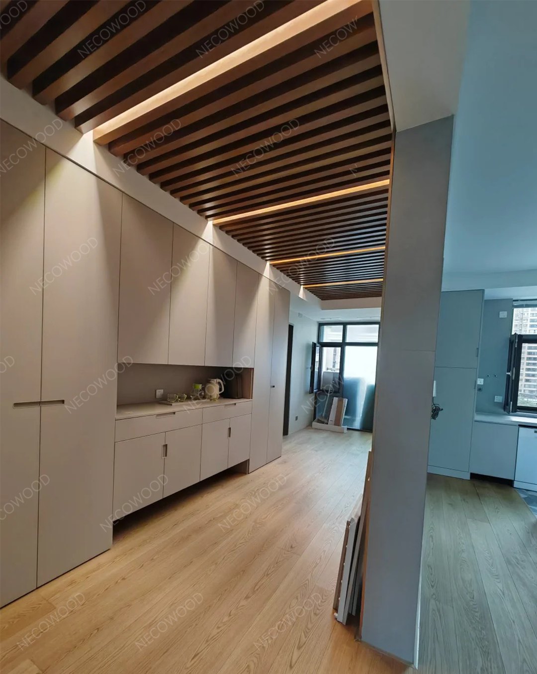 NECOWOOD Completes Real‑World WPC Ceiling Project in Miami: 8 Months, 85% Humidity, Zero Maintenance