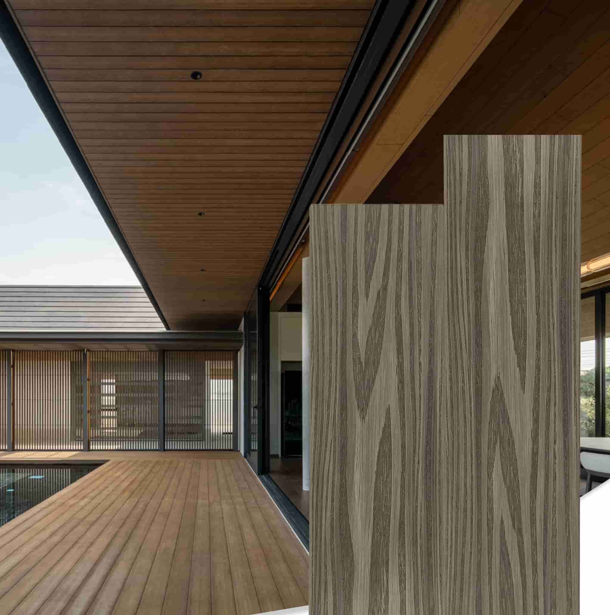 3D Embossed WPC Coextruded ASA Composite Flooring