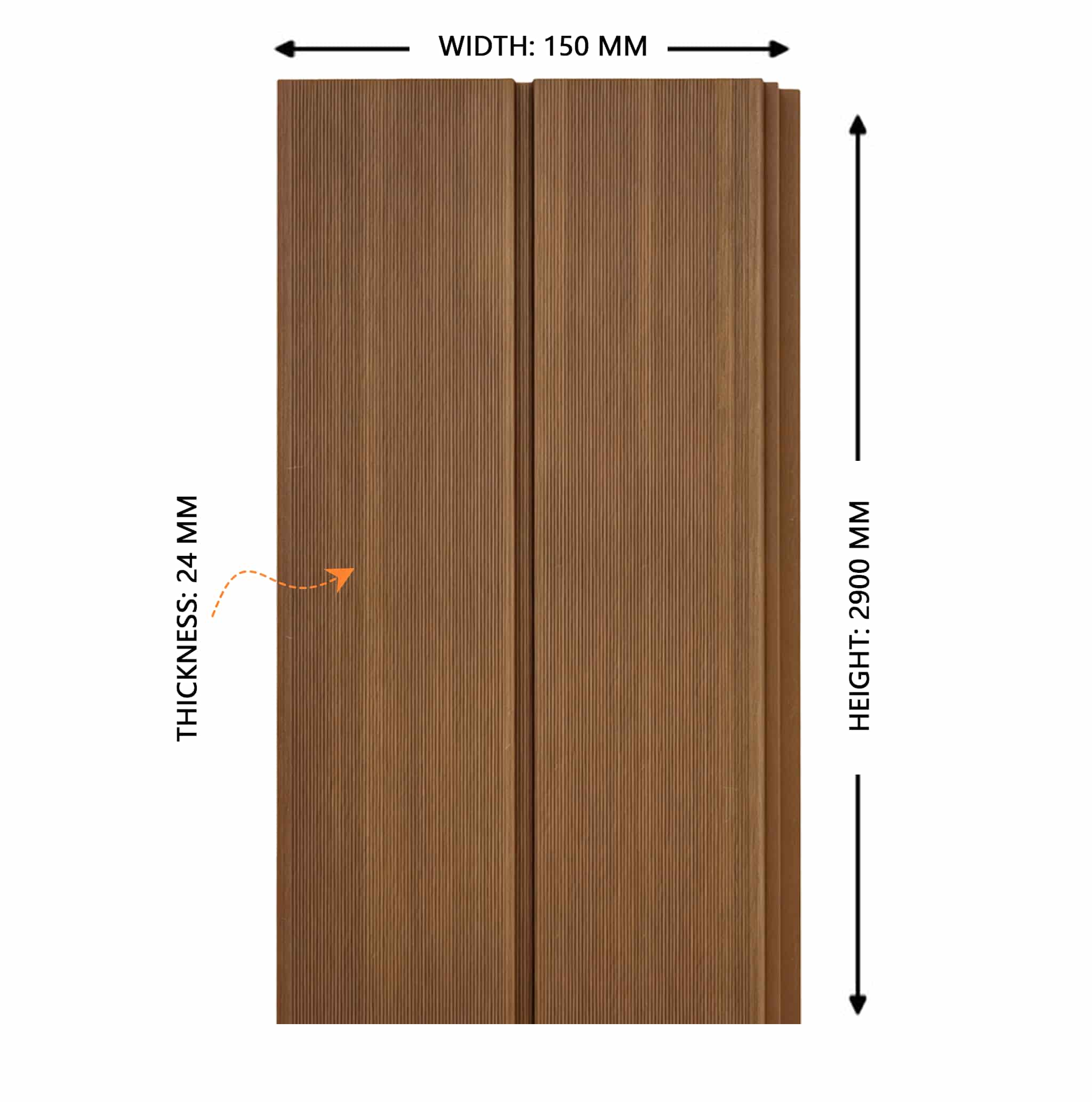 Wholesale UV‑Resistant ASA WPC Yard Privacy Fence Panels