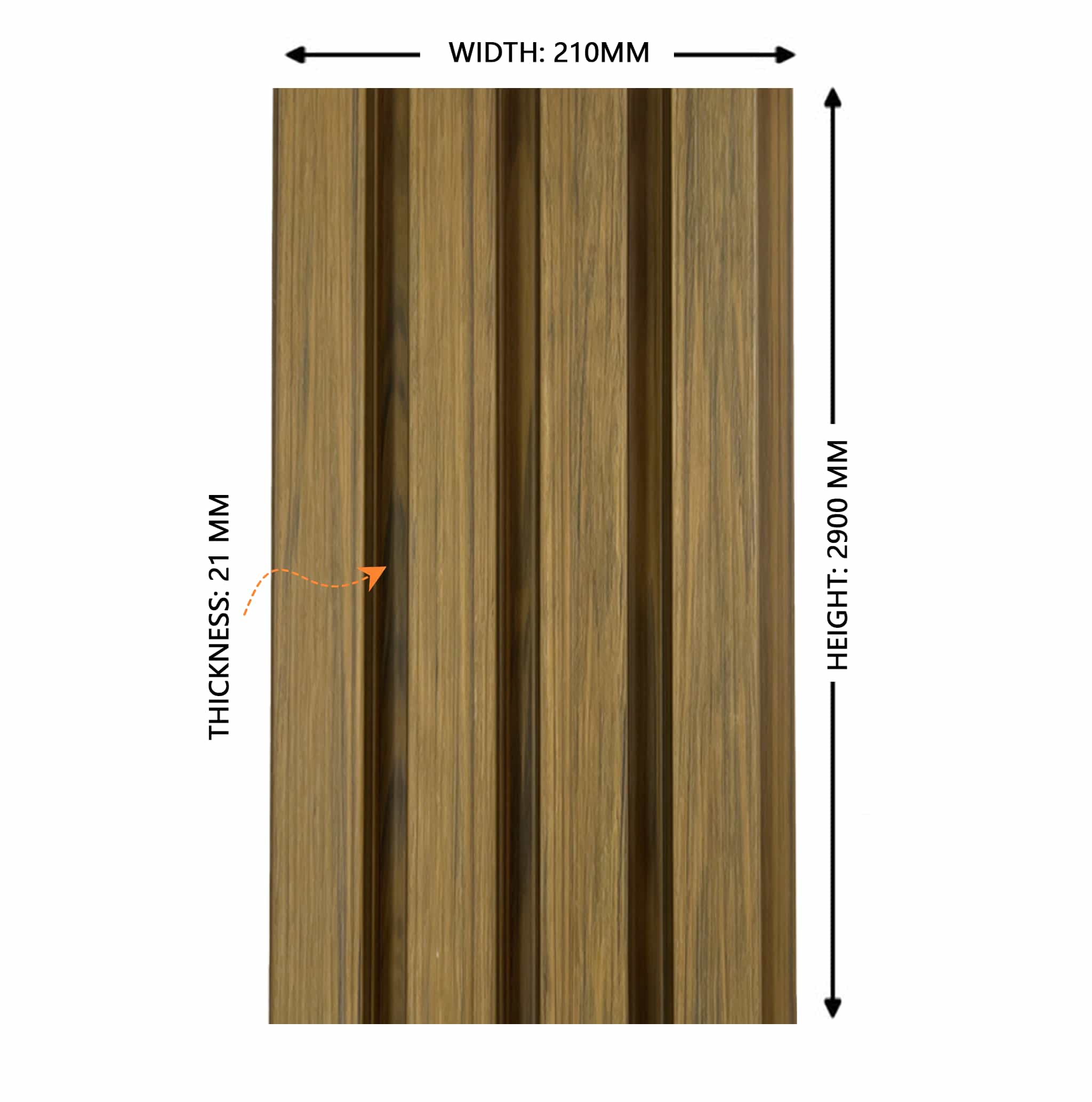 Necowood WPC ASA Rainscreen Wall Cladding