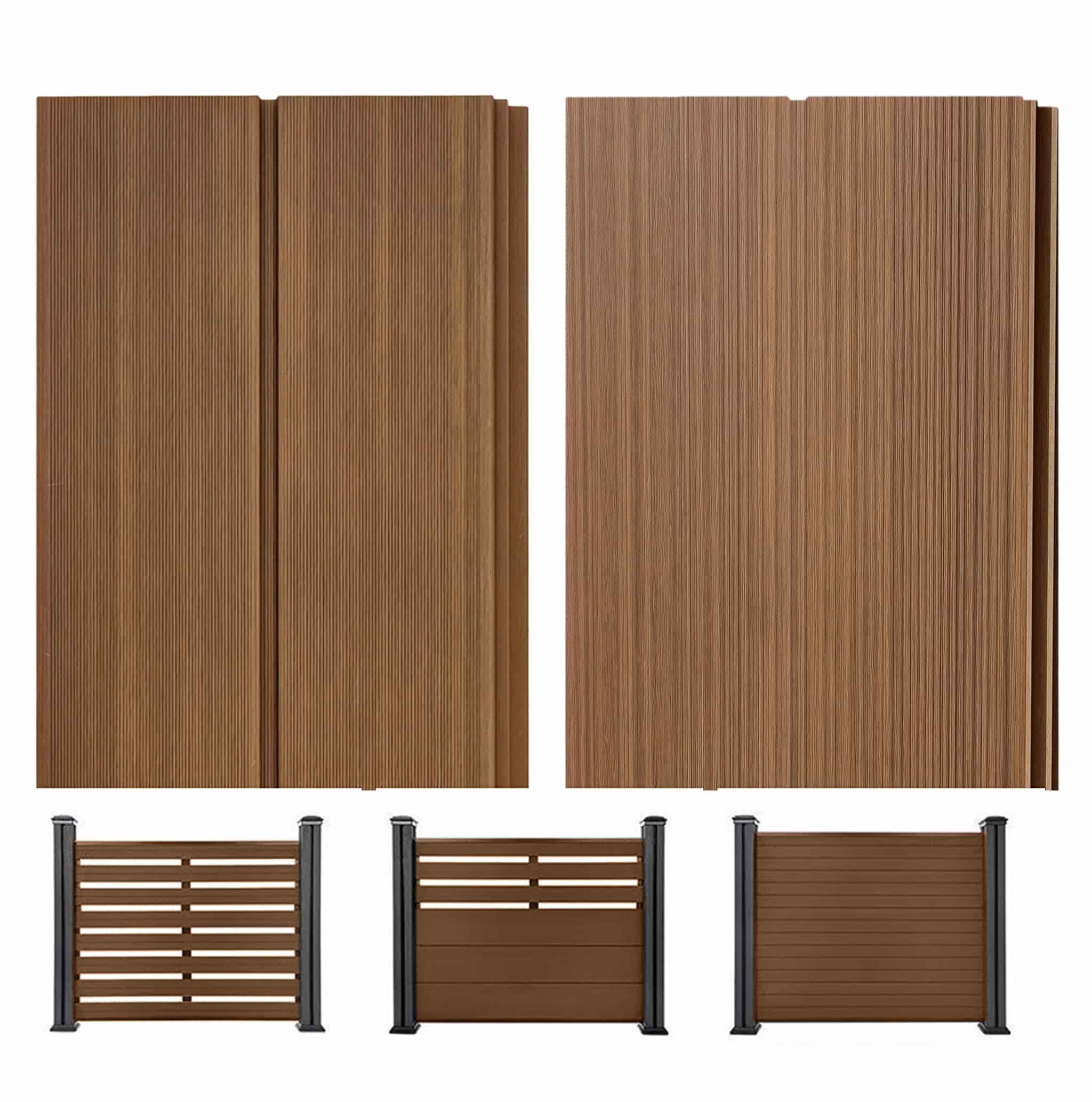 Wholesale UV‑Resistant ASA WPC Yard Privacy Fence Panels