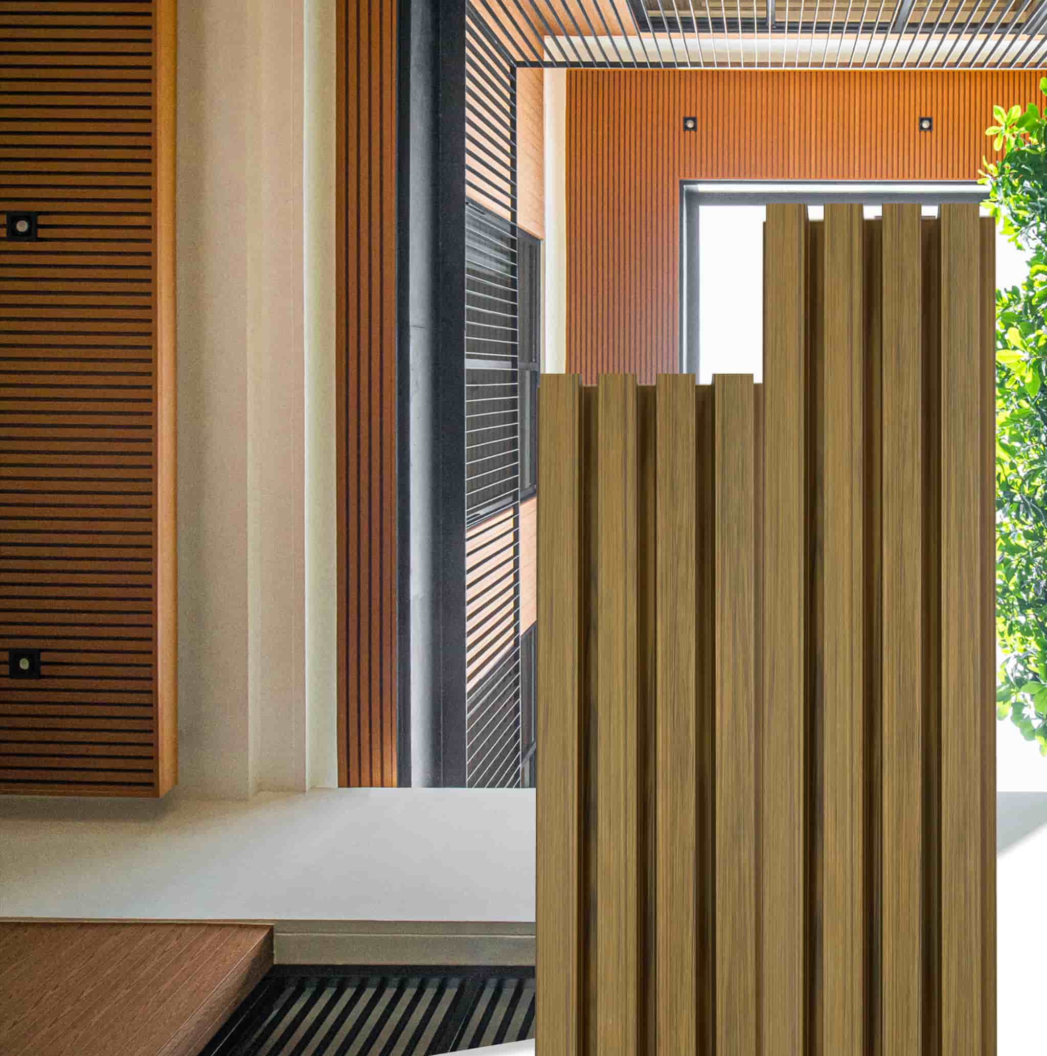 Necowood WPC ASA Rainscreen Wall Cladding Necowood WPC ASA Rainscreen Wall Cladding