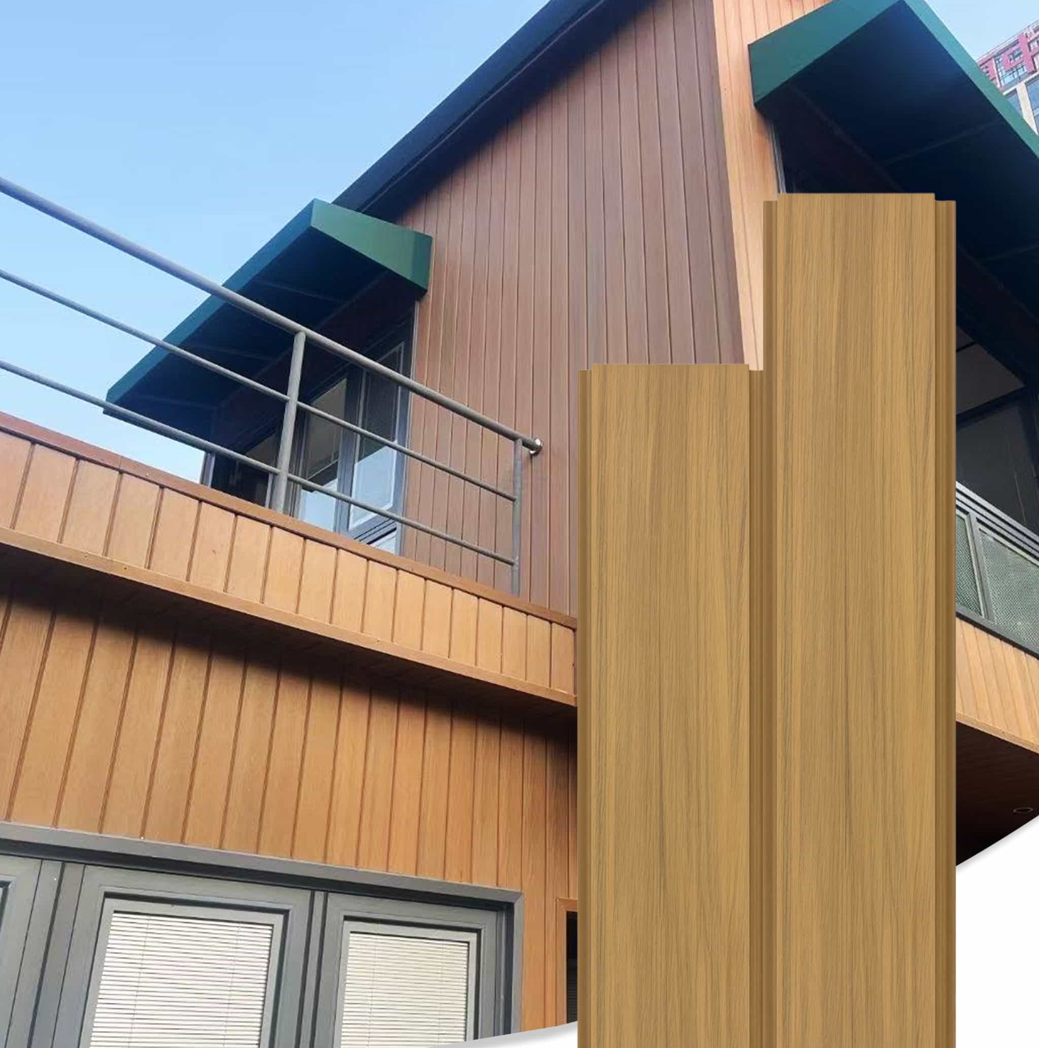 Co-extruded WPC Soffit and Wall Cladding