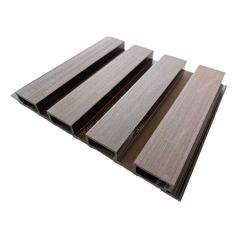 Exterior Garden Decoration WPC Grooved Cladding