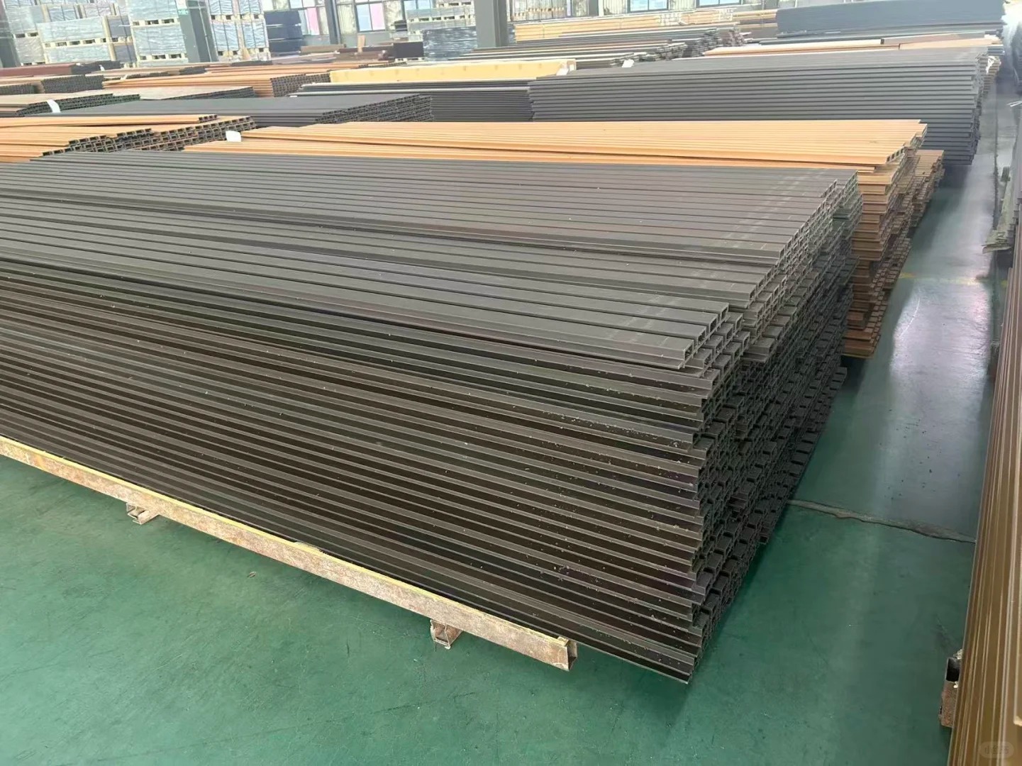 Necowood WPC grille wall panels vertical slat design