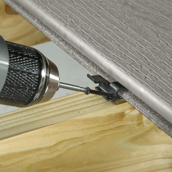 Hidden clip fastening system for WPC allowing thermal expansion
