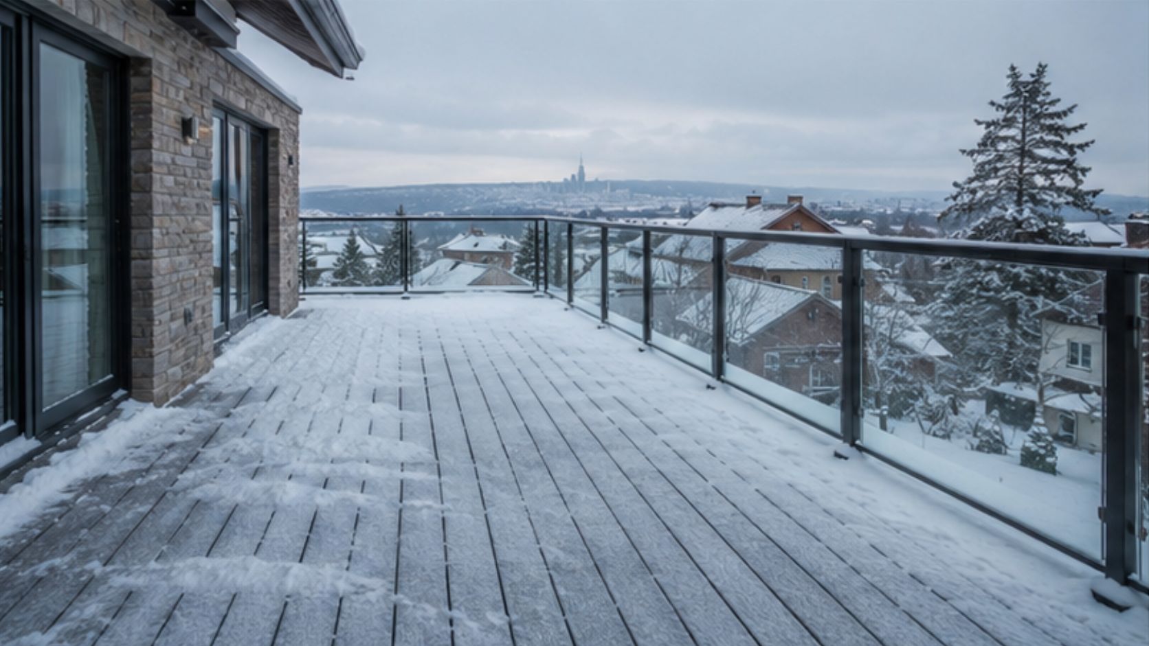 Necowood WPC installation in Canadian winter conditions