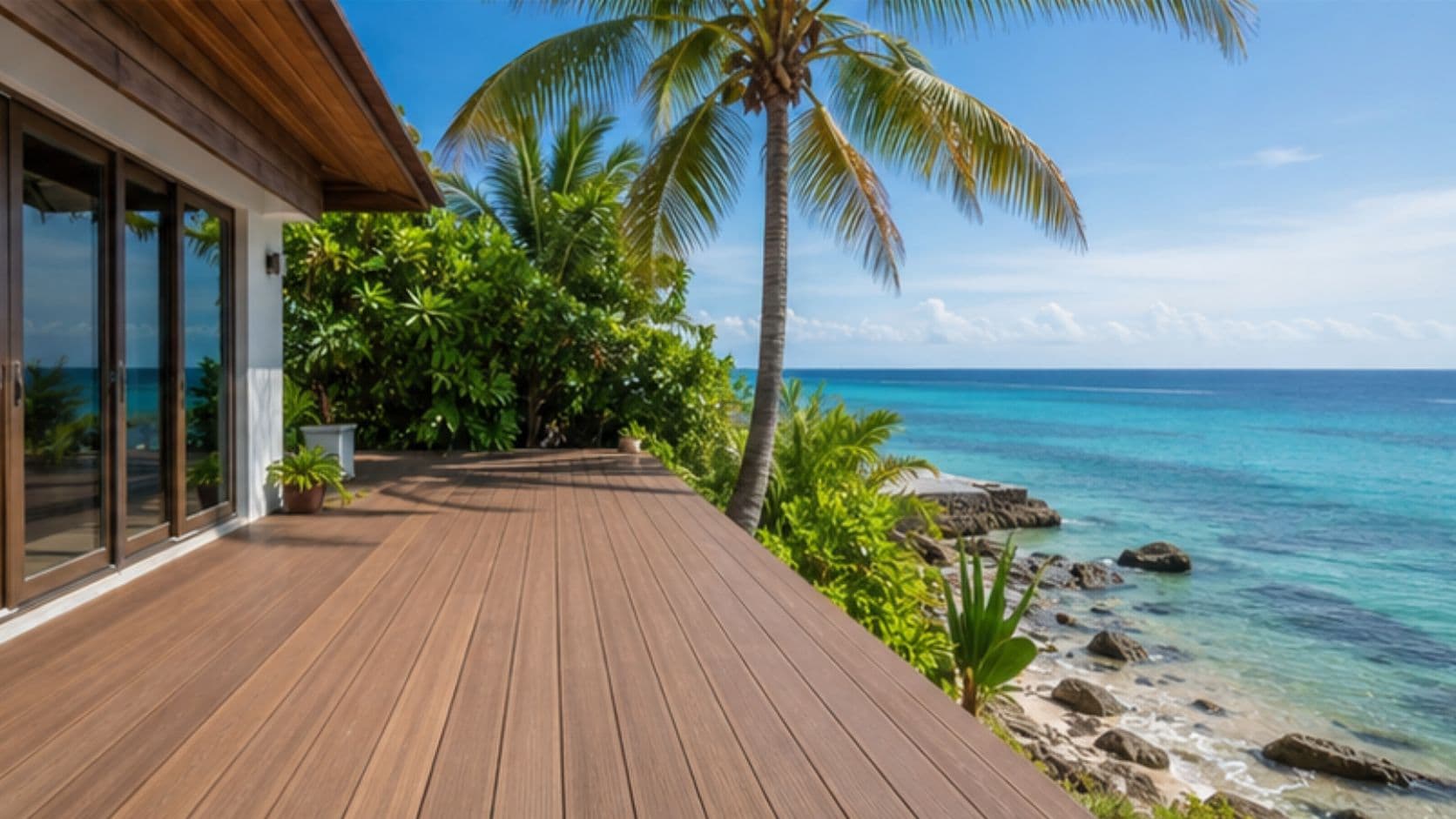 Necowood WPC installation in tropical high-humidity environment