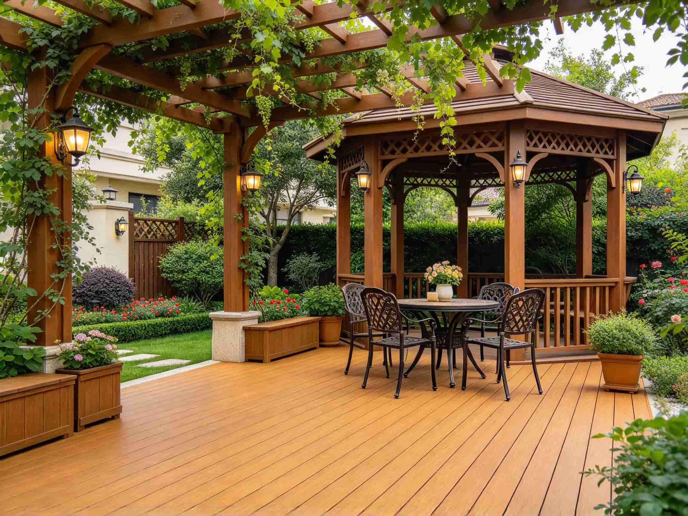 Outdoor Kitchen & BBQ Zones composite decking