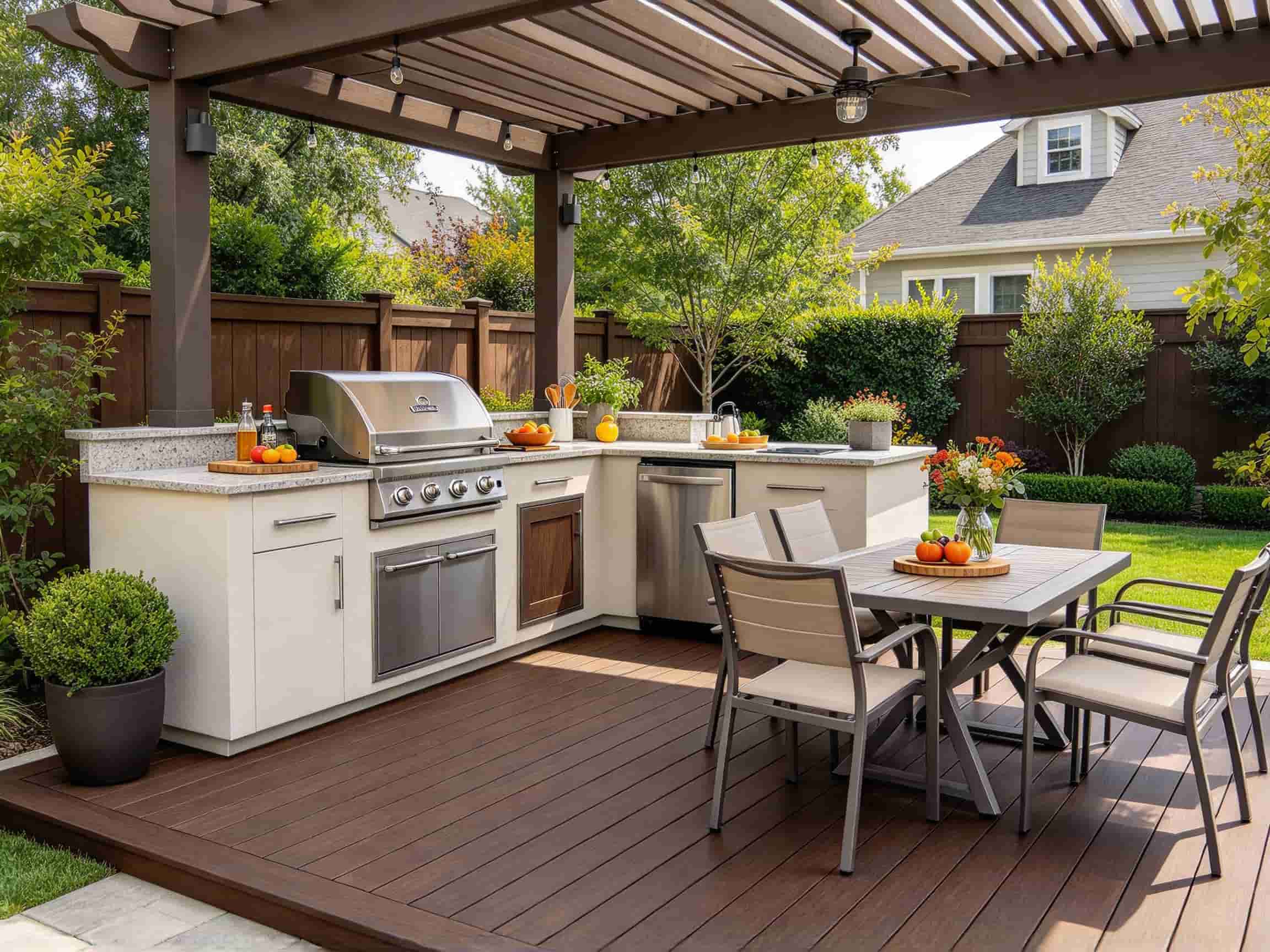 Pergola & Gazebo Flooring WPC deck board