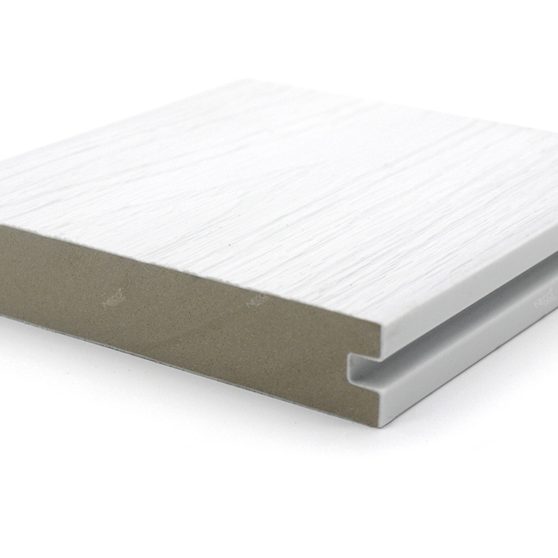 Low Maintenance Light Grey Embossed WPC Deck