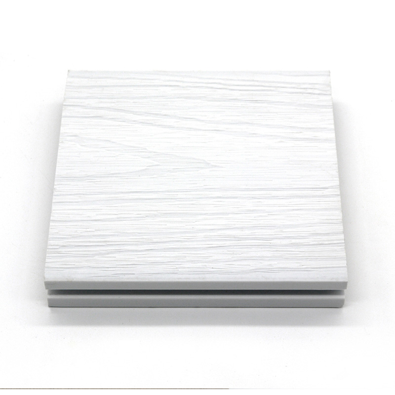 Low Maintenance Light Grey Embossed WPC Deck