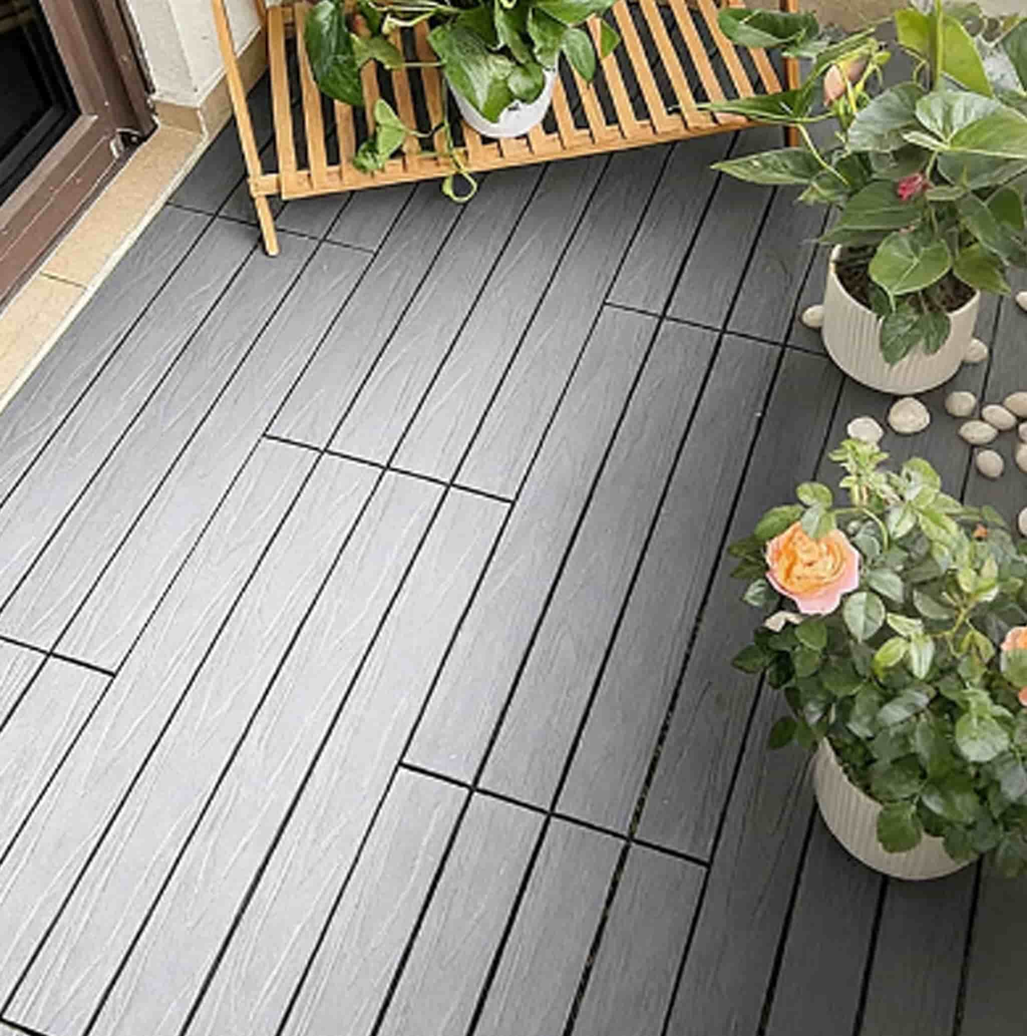 Necowood 300*600 WPC ASA DIY Patio Floor Tiles Necowood 300*600 WPC ASA DIY Patio Floor Tiles