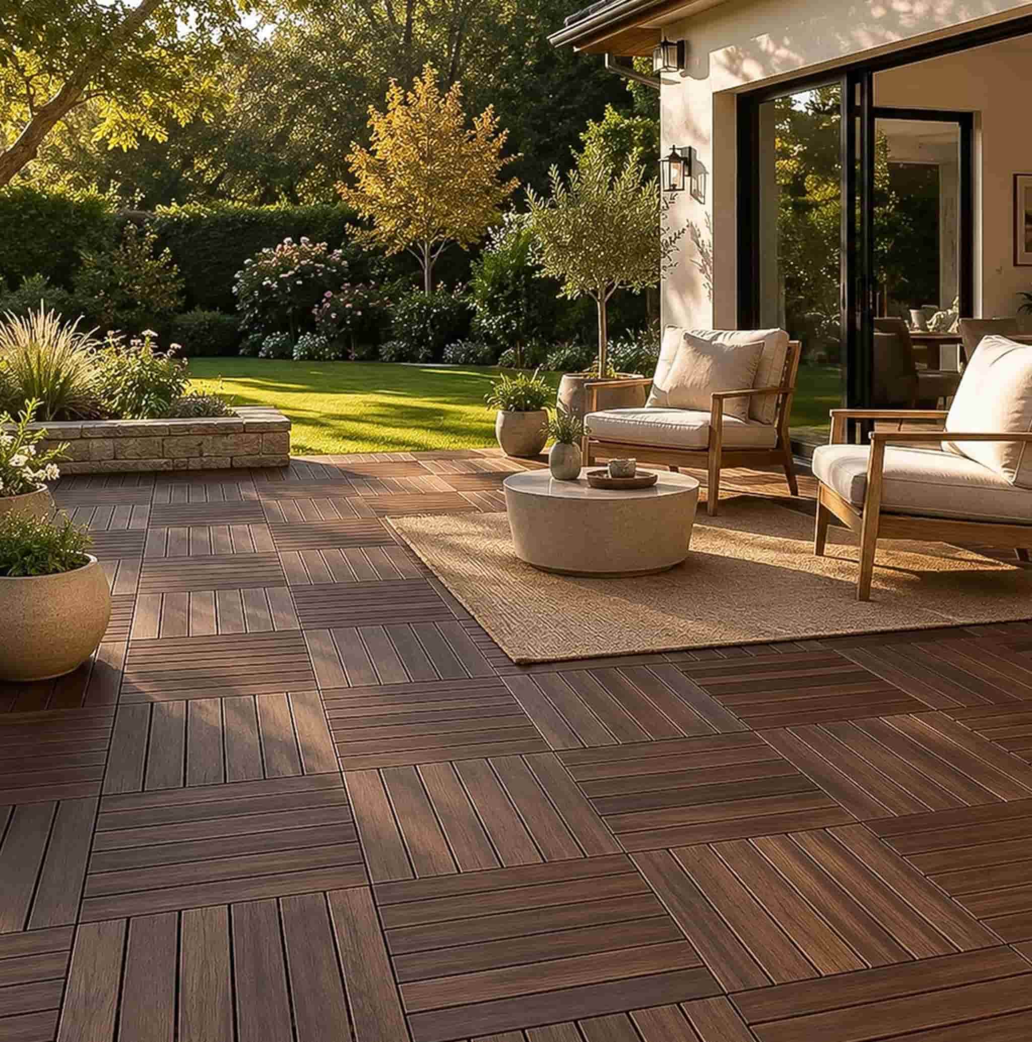 Non-Slip Easy Install Outdoor Patio Floor Tiles
