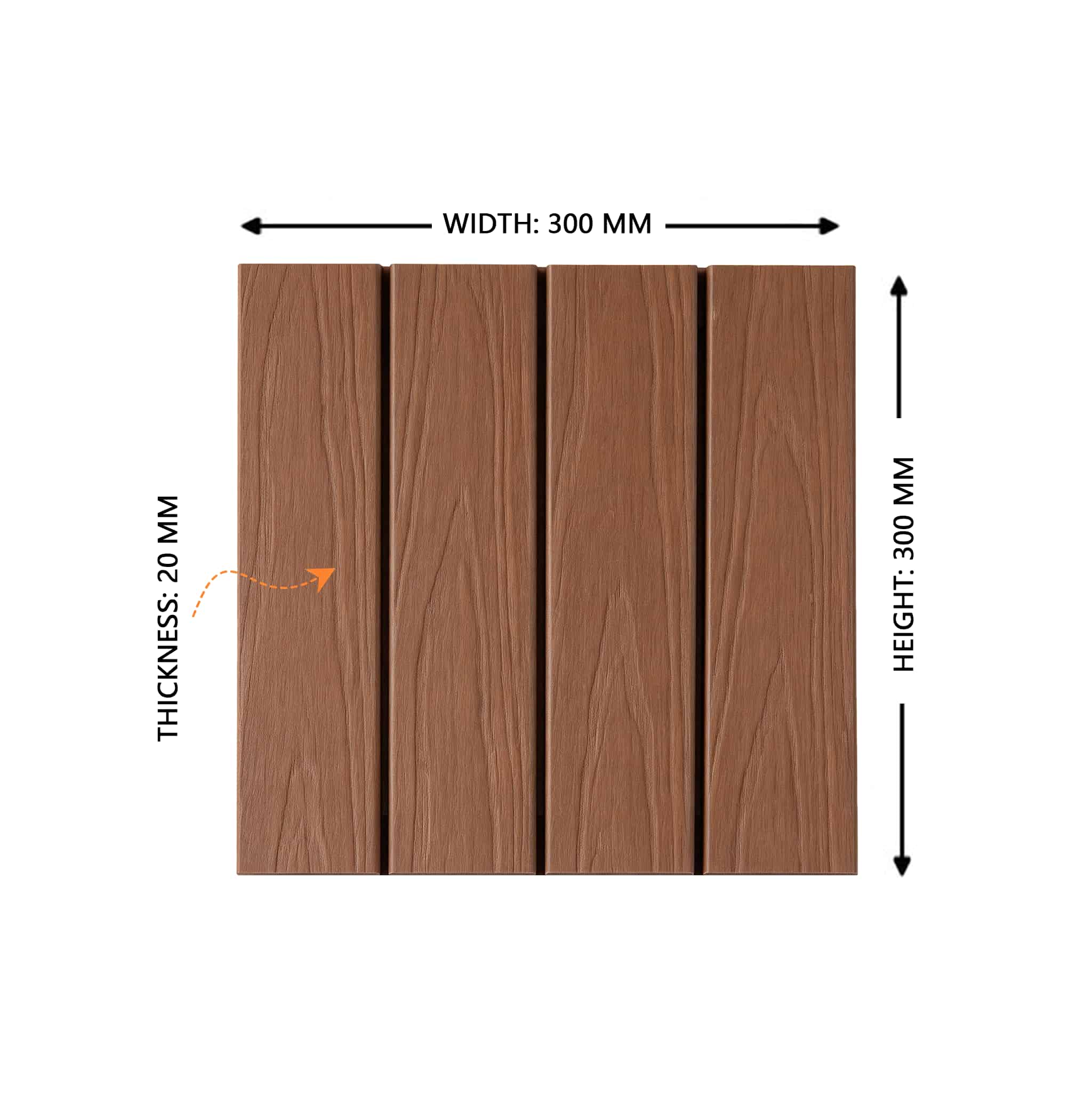 Non-Slip Easy Install Outdoor Patio Floor Tiles